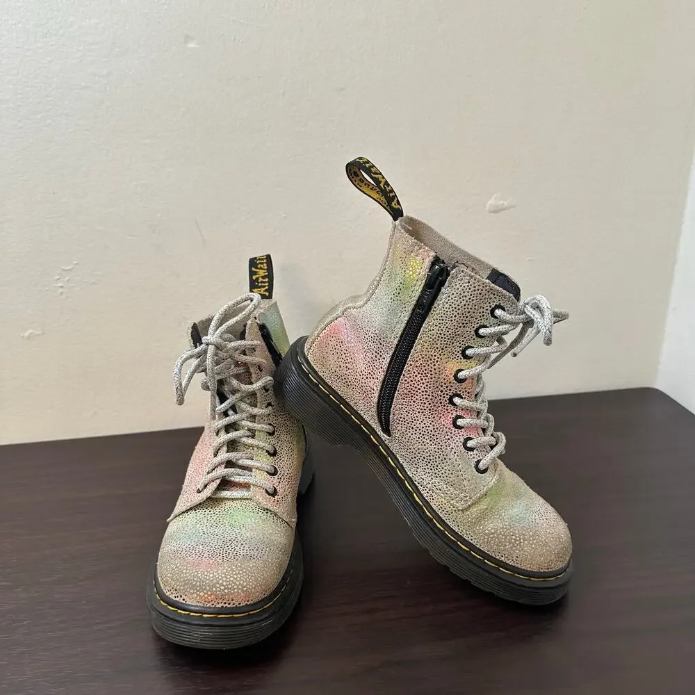 Dr. Martens shimmering holographic